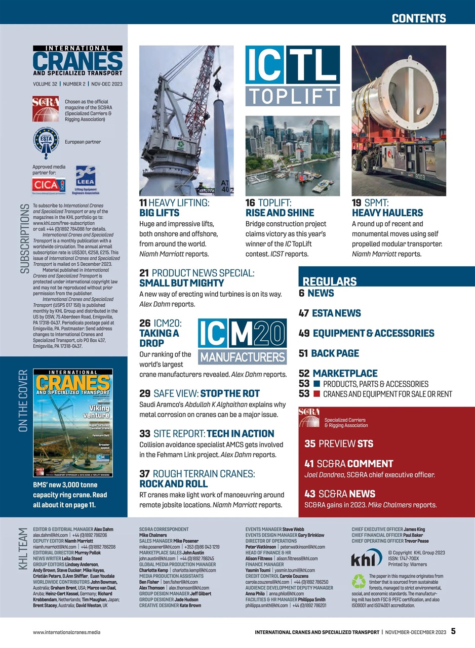 Int. Cranes and Specialized Transp Preview Pages