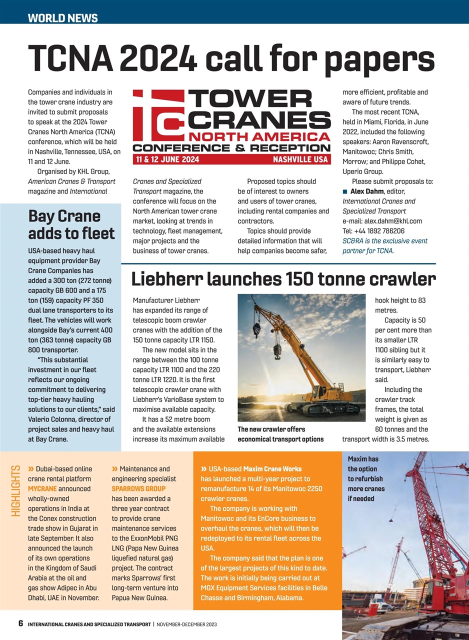 Int. Cranes and Specialized Transp Preview Pages
