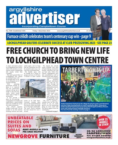 Argyllshire Advertiser issue 1/12/2023