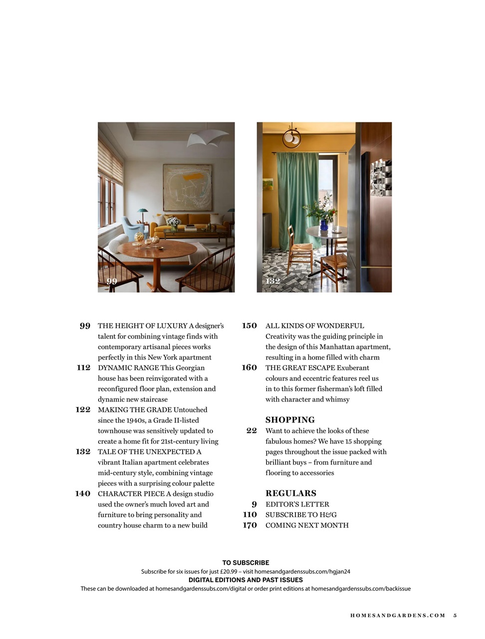 Homes & Gardens Preview Pages