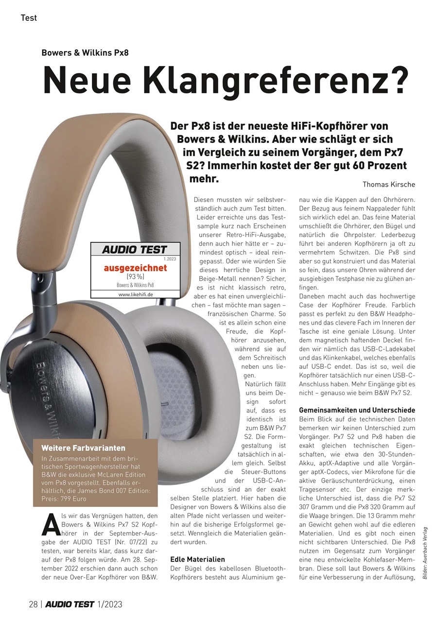 Audio Test Preview Pages