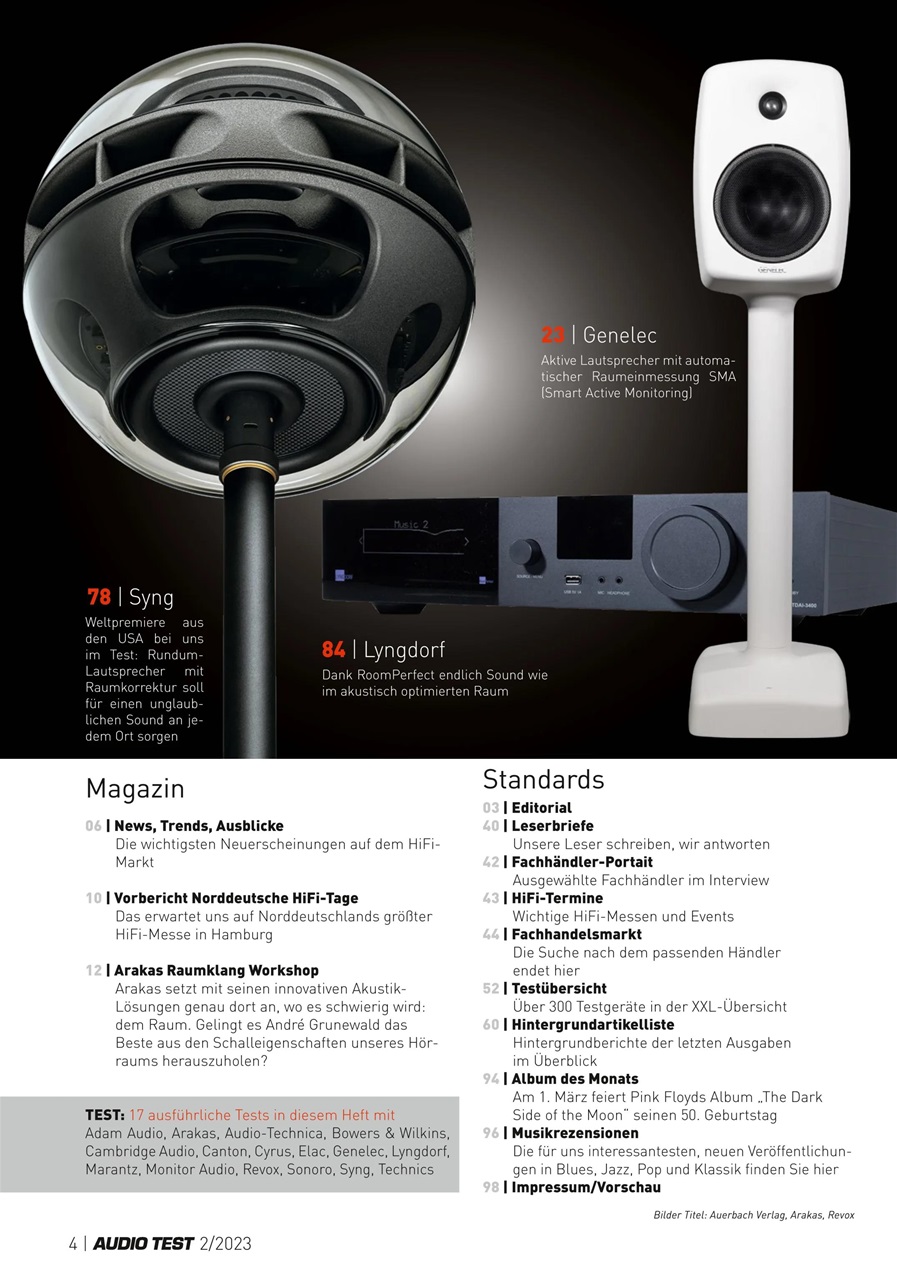 Audio Test Preview Pages