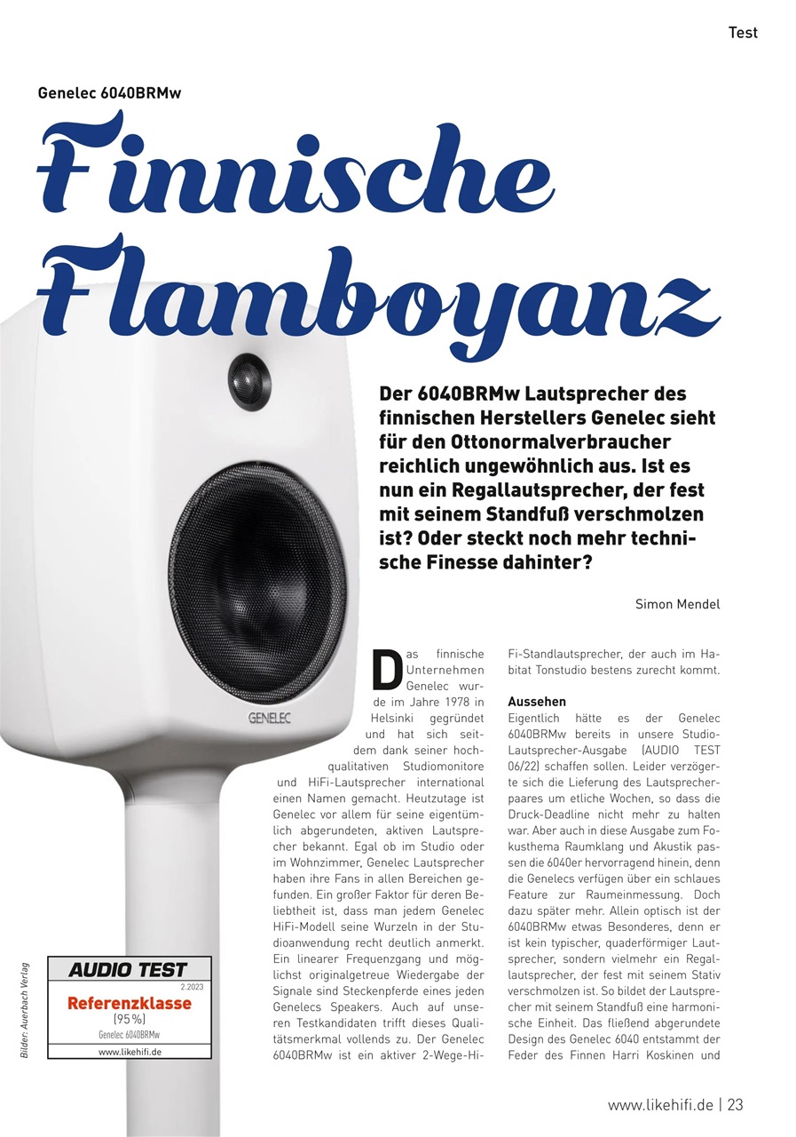 Audio Test Preview Pages