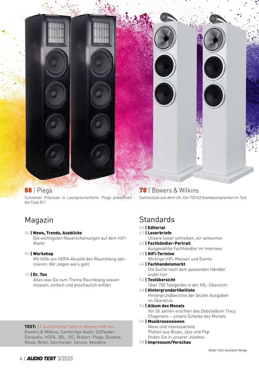 Audio Test Preview Pages