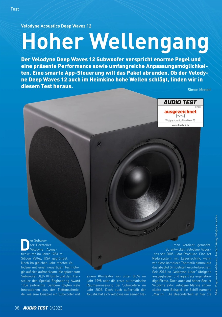 Audio Test Preview Pages