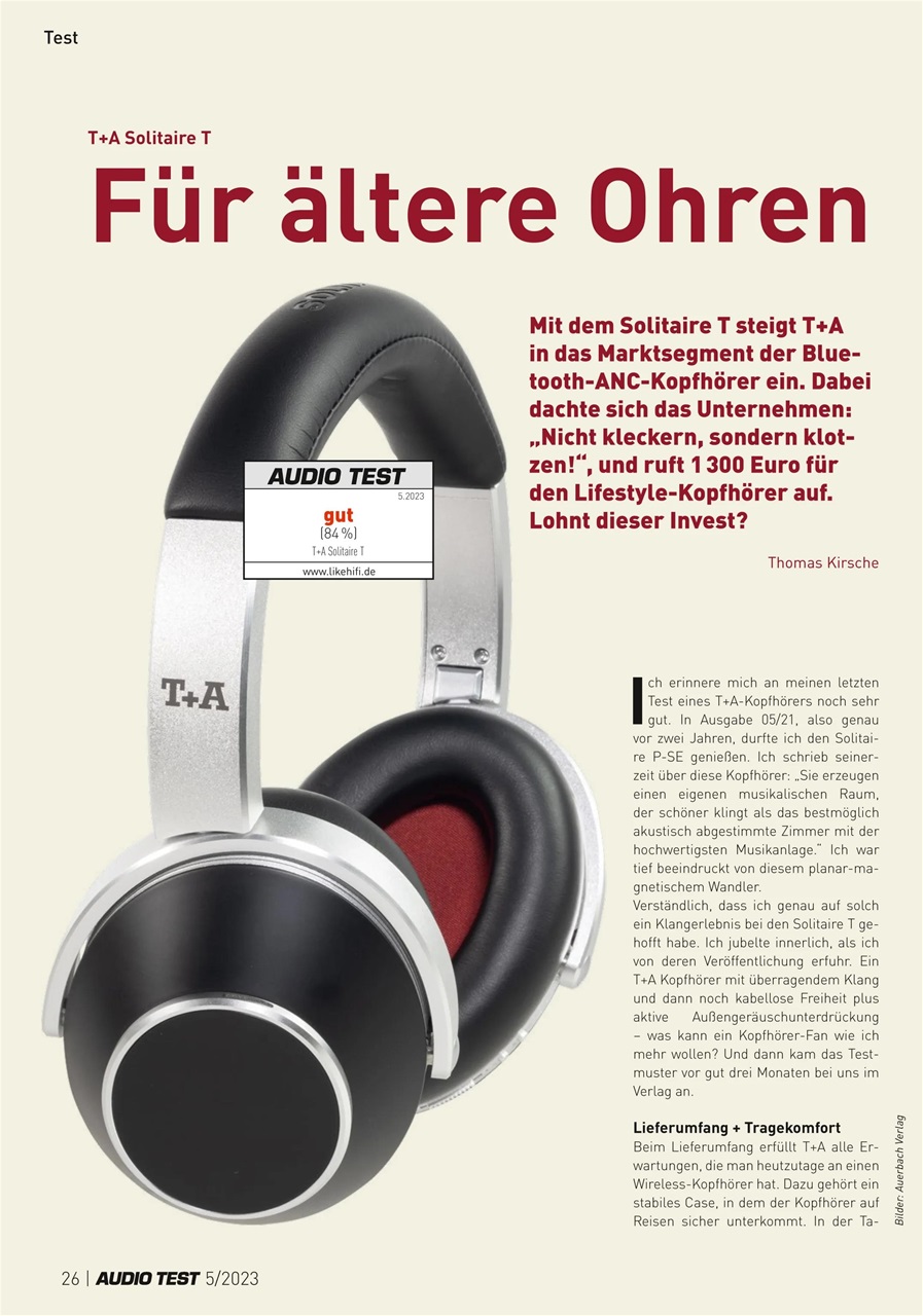 Audio Test Preview Pages