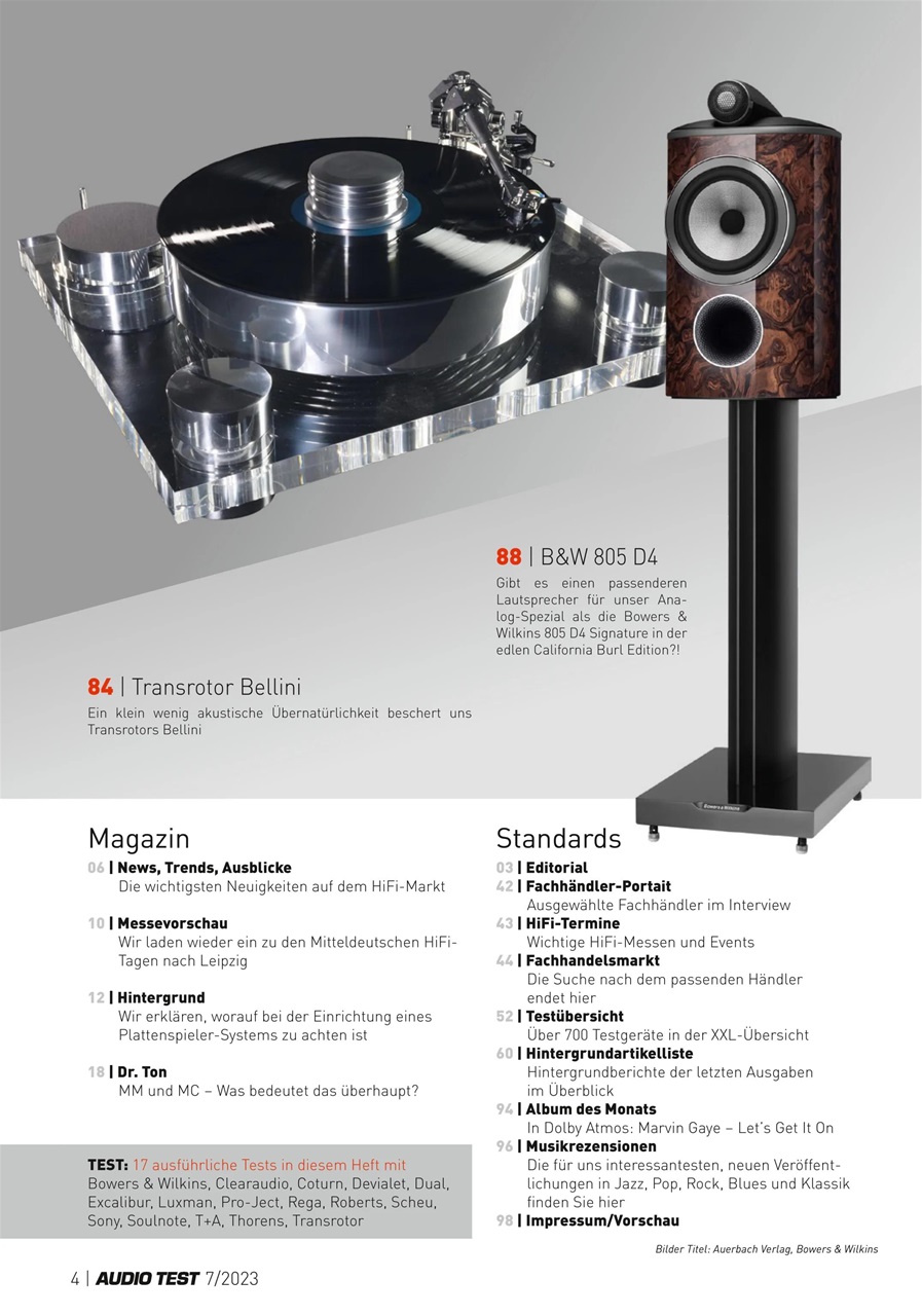 Audio Test Preview Pages