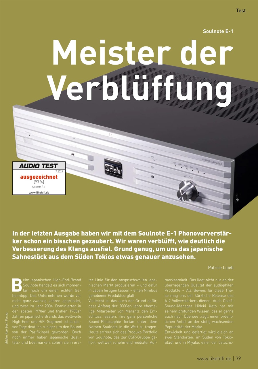 Audio Test Preview Pages