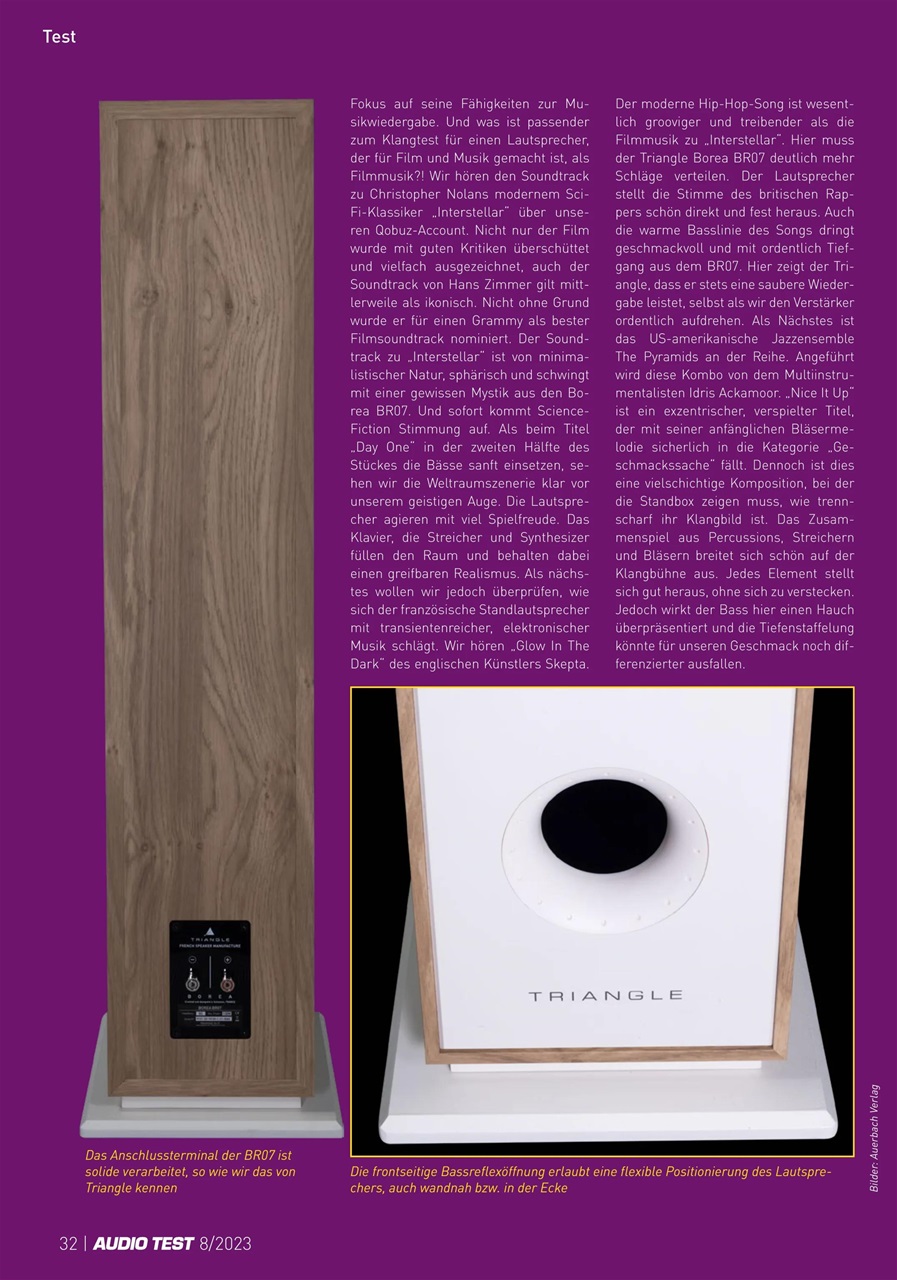 Audio Test Preview Pages