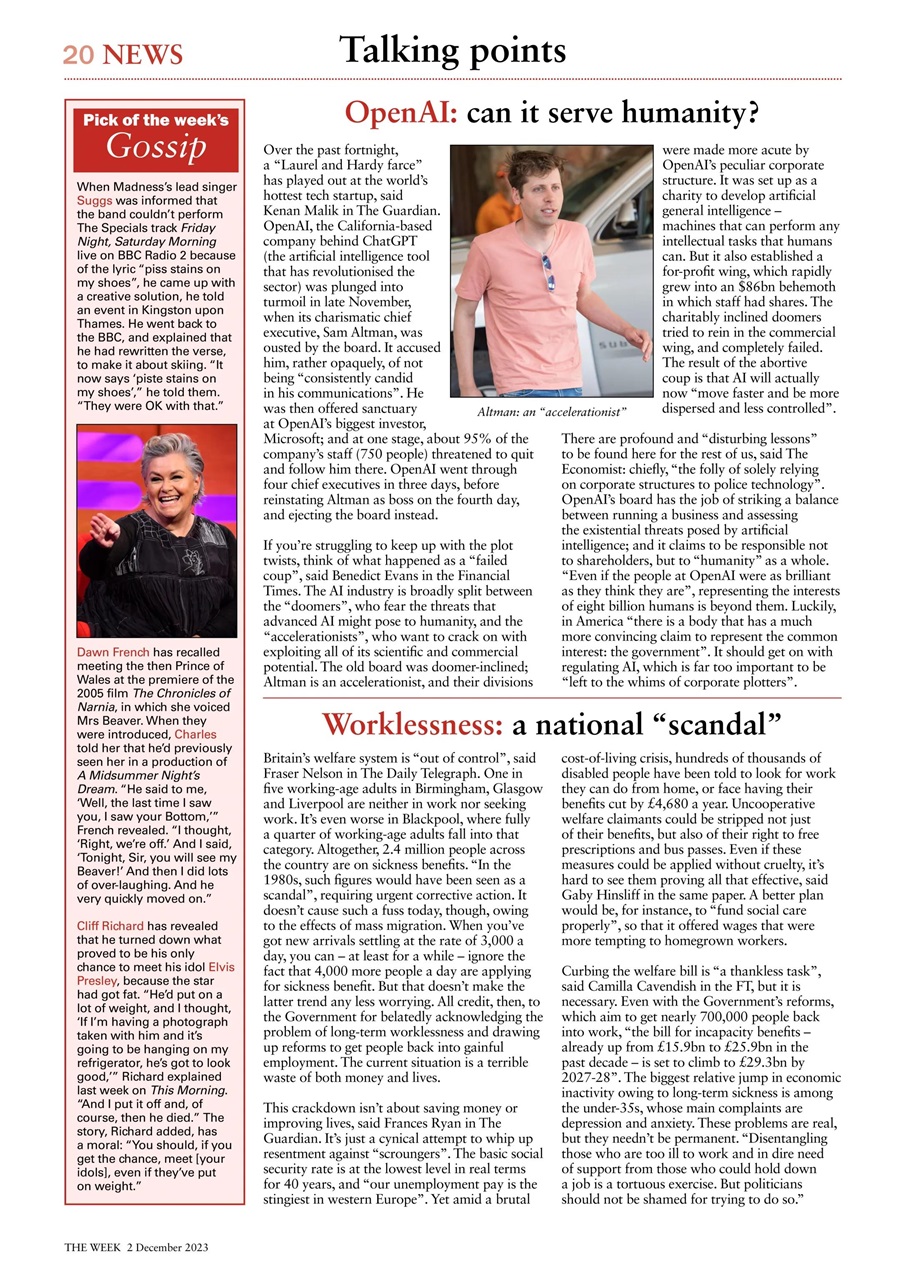 The Week Preview Pages