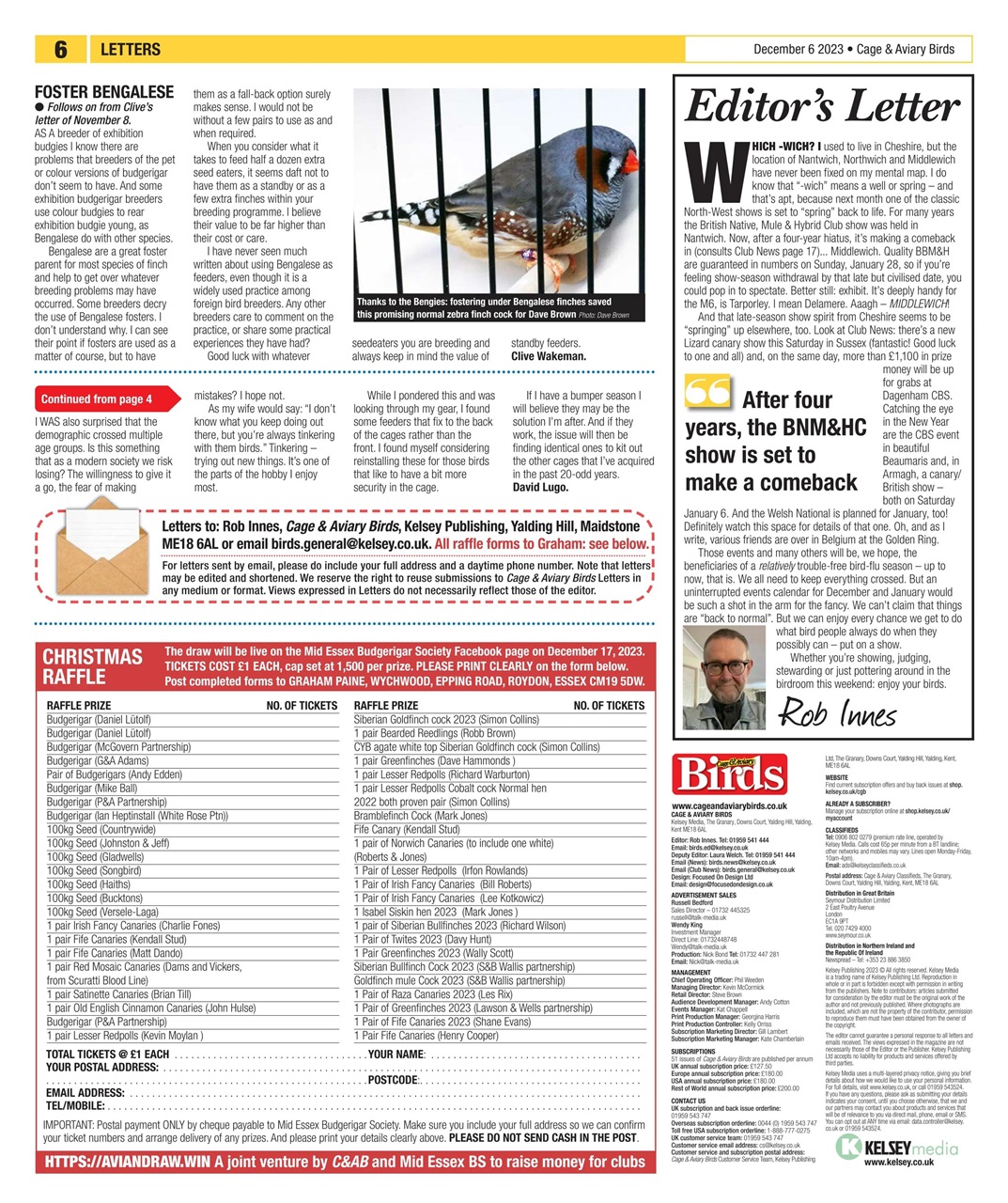 Cage & Aviary Birds Preview Pages