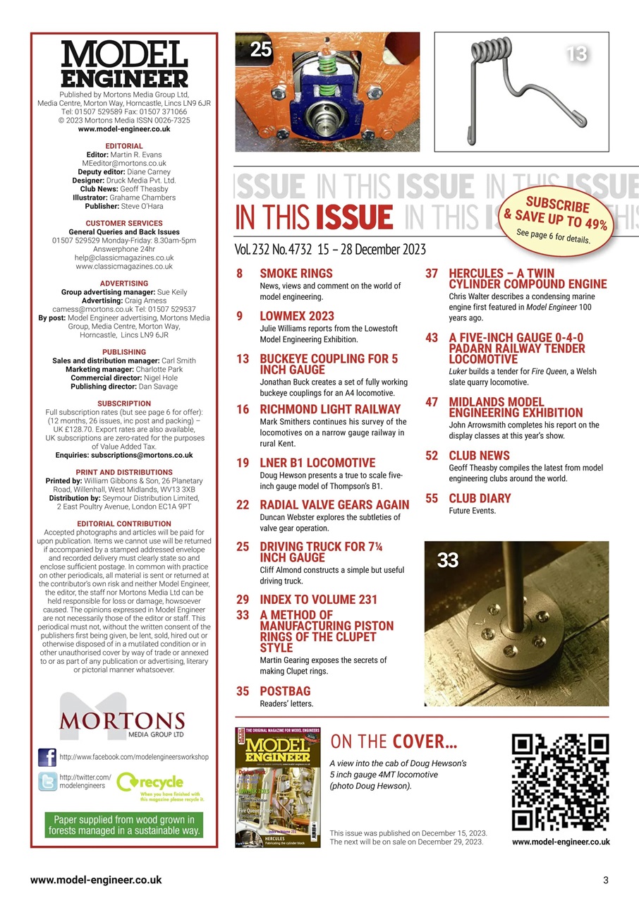 Model Engineer Preview Pages