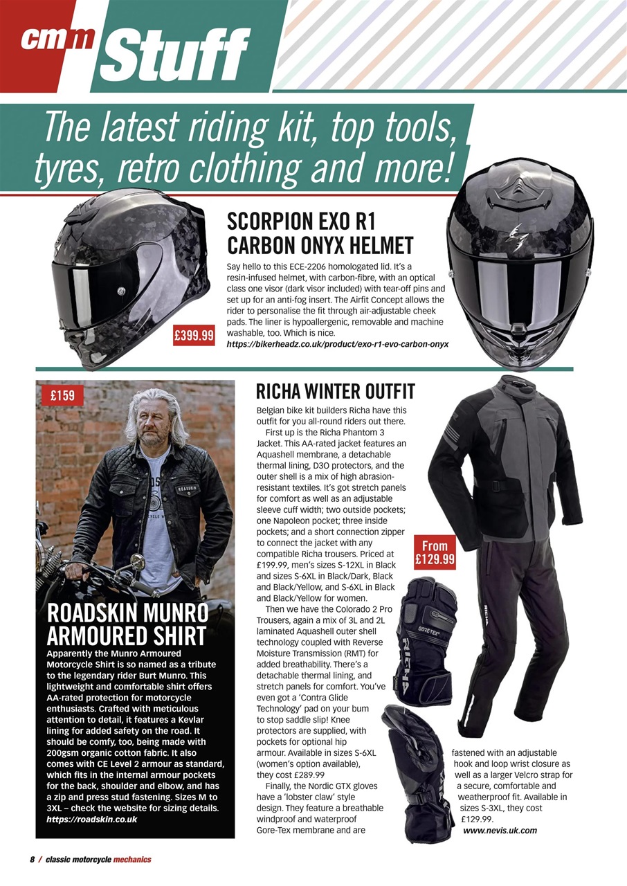 Classic Motorcycle Mechanics Preview Pages