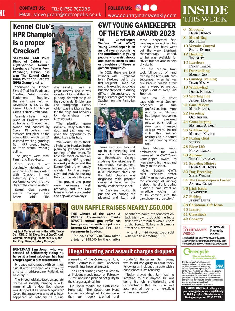 Countryman's Weekly Preview Pages