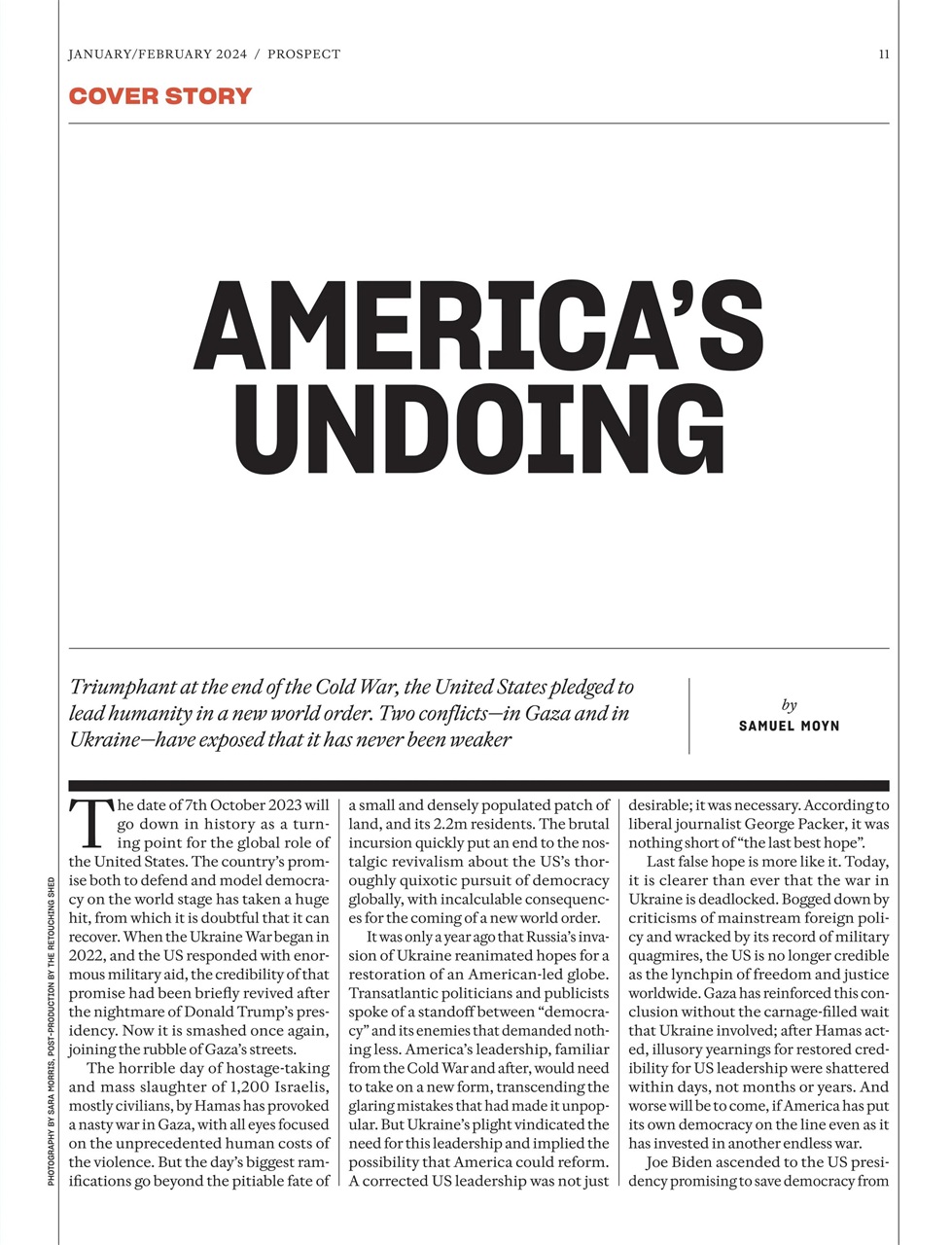 Prospect Magazine Preview Pages