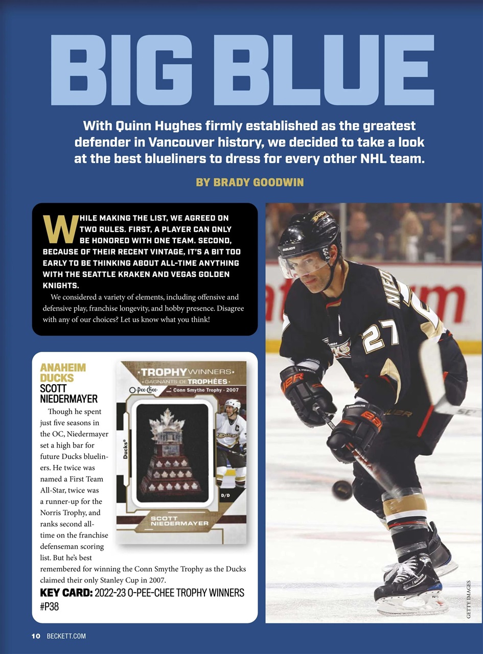 Beckett Hockey Magazine Preview Pages