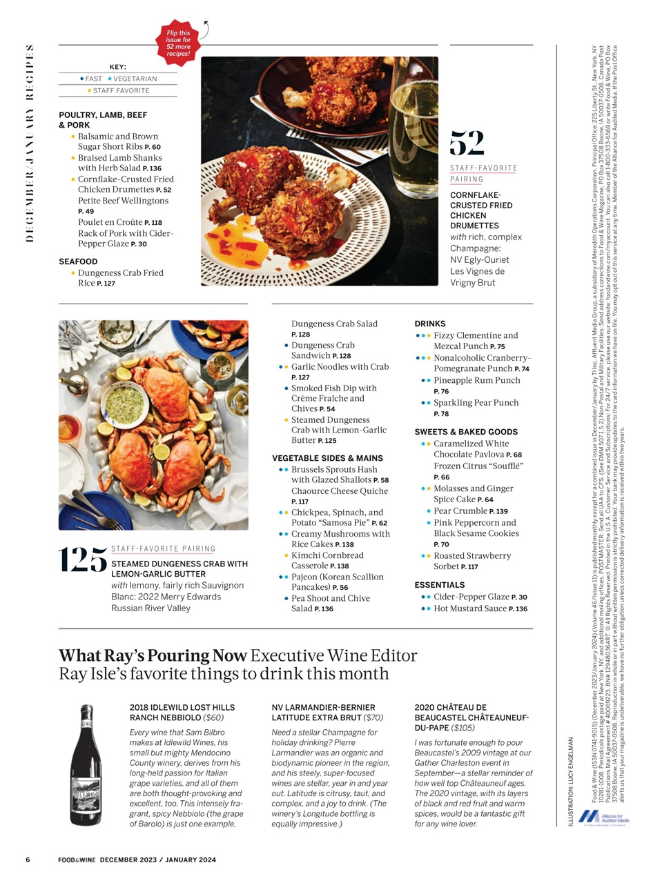 Food & Wine Preview Pages