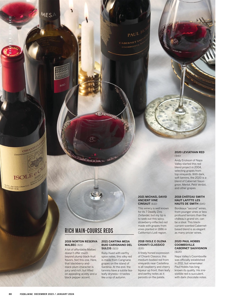 Food & Wine Preview Pages
