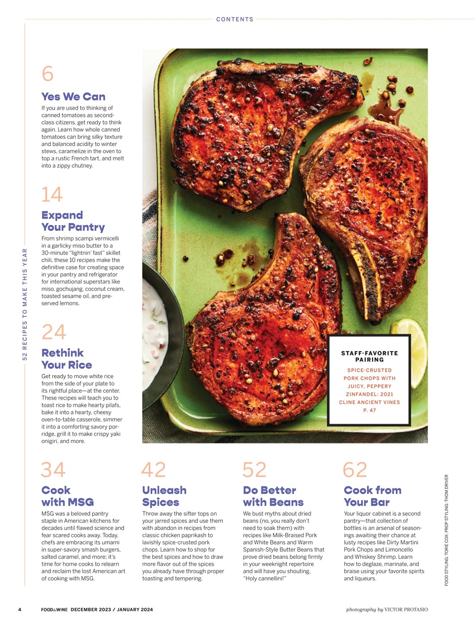 Food & Wine Preview Pages