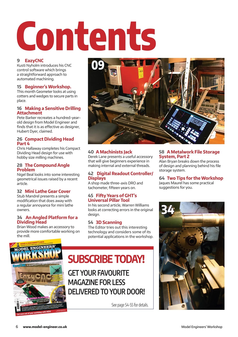 Model Engineer & Workshop Magazine Preview Pages