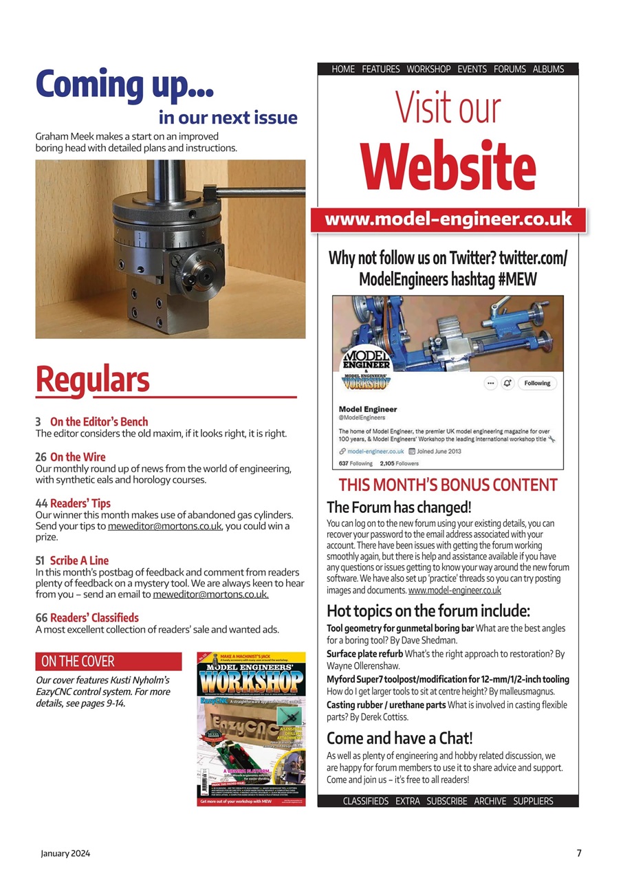 Model Engineer & Workshop Magazine Preview Pages