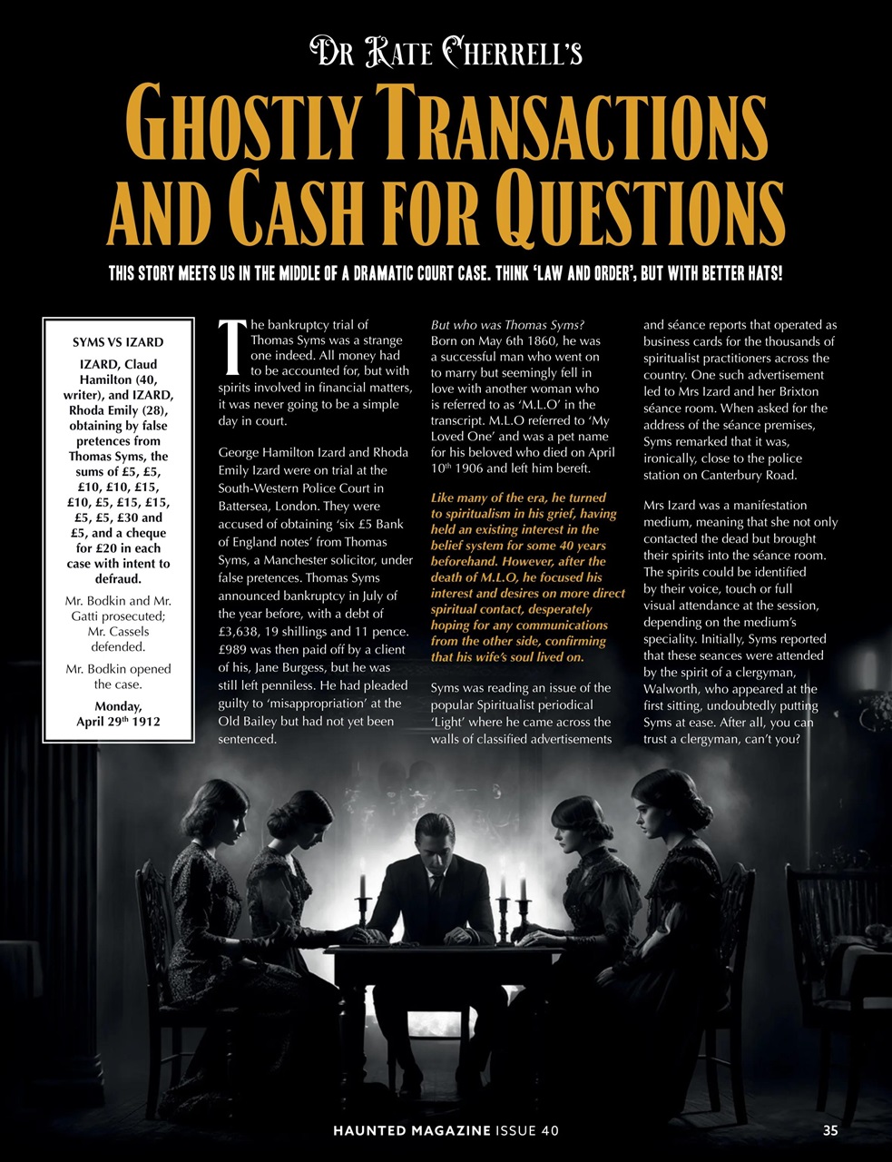 Haunted Magazine Preview Pages