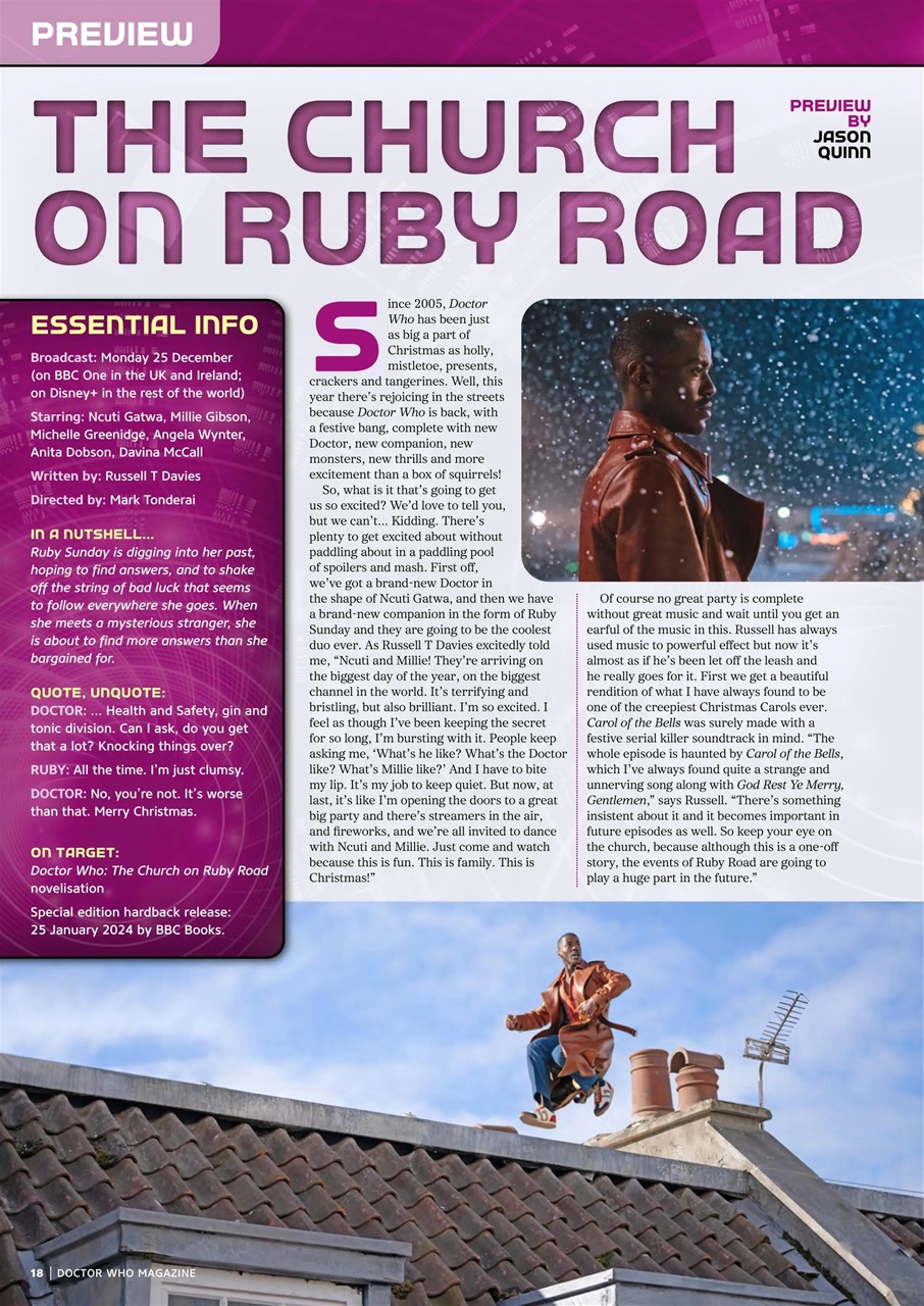 Doctor Who Magazine Preview Pages