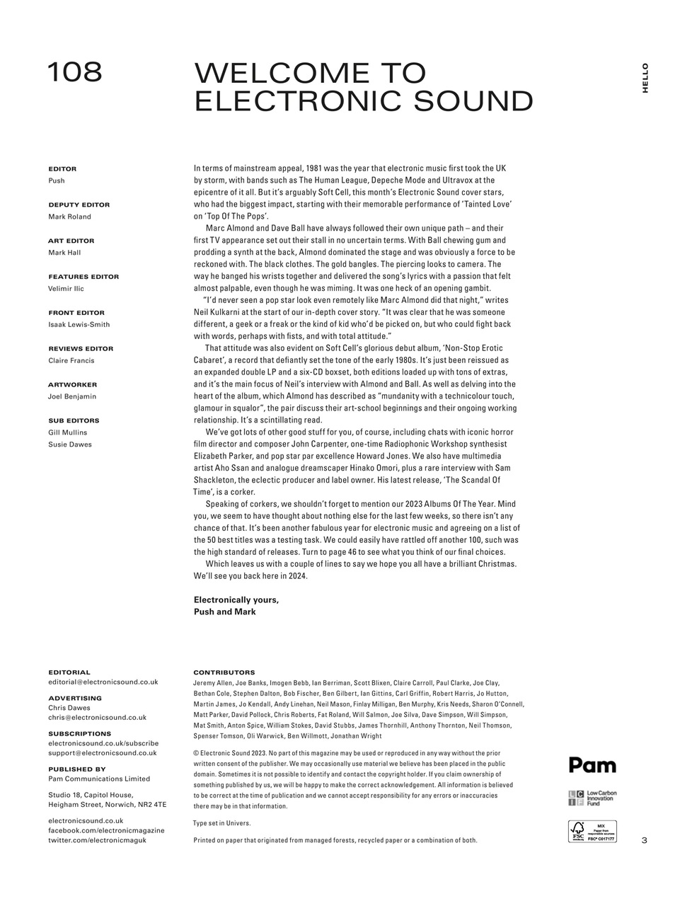 Electronic Sound Preview Pages