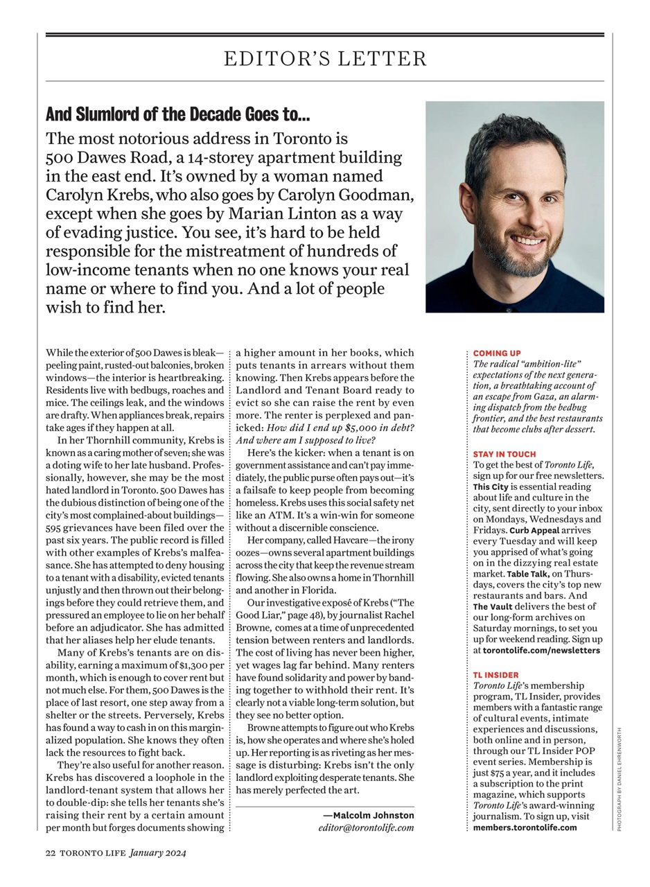 Toronto Life Preview Pages