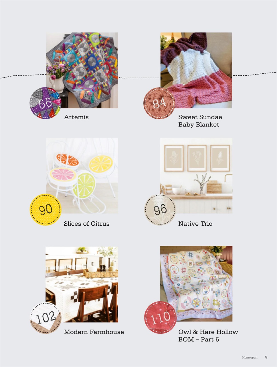 Homespun Preview Pages