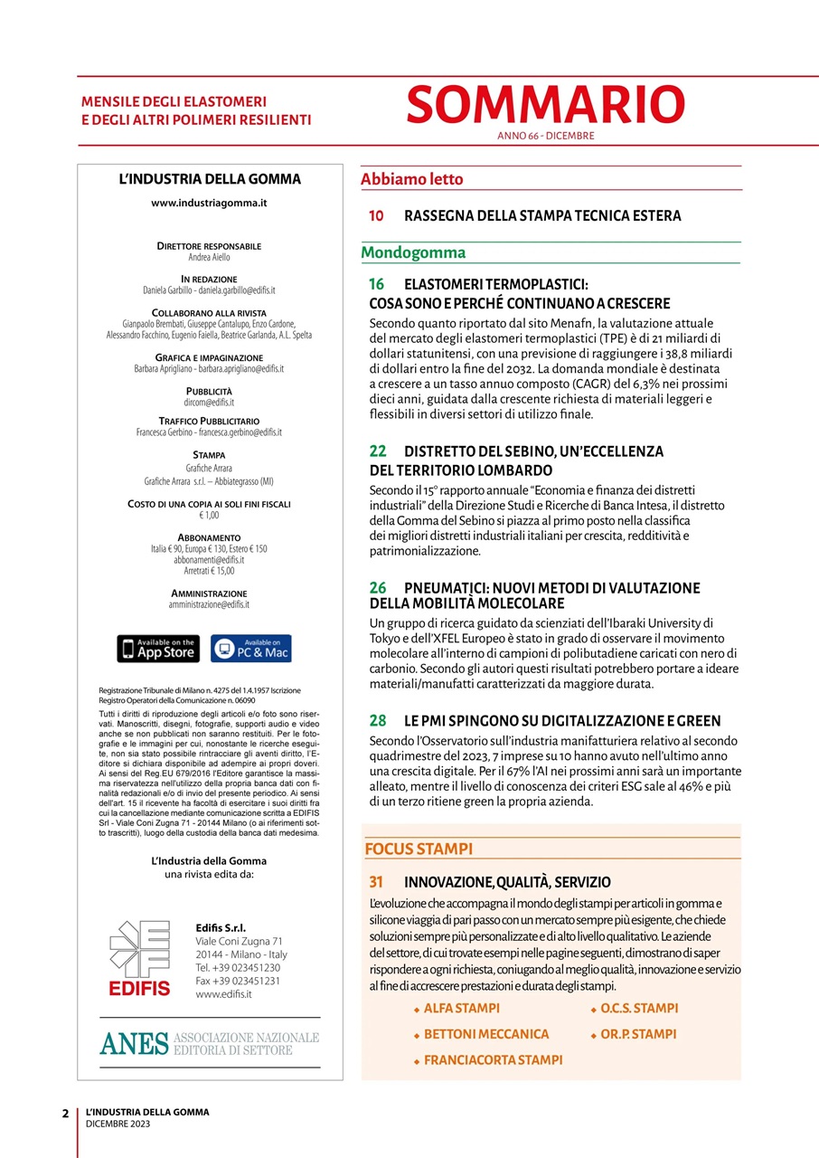 L’industria della Gomma Preview Pages