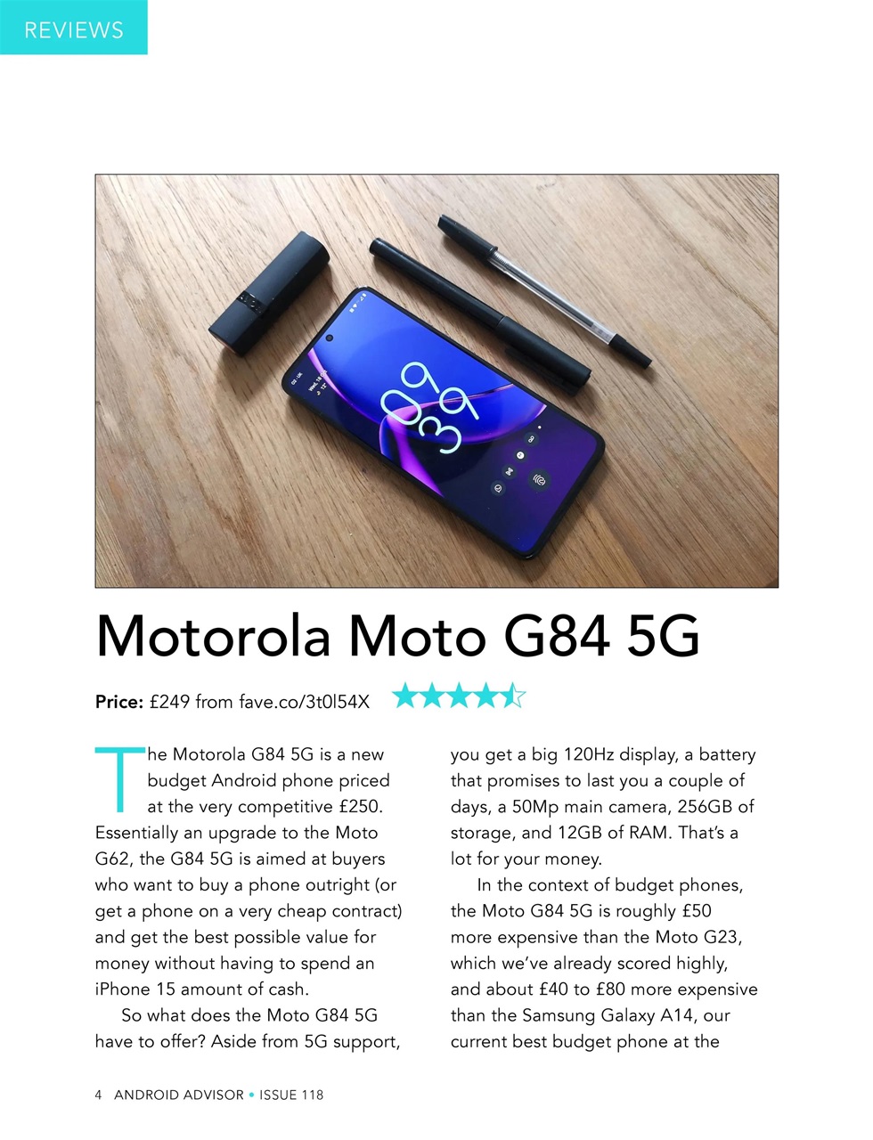 Android Advisor Preview Pages