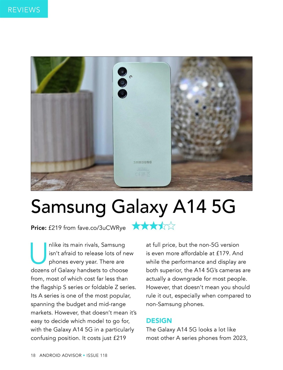 Android Advisor Preview Pages