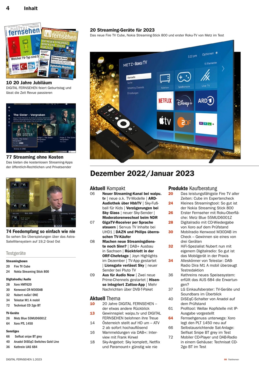 Digital Fernsehen Preview Pages