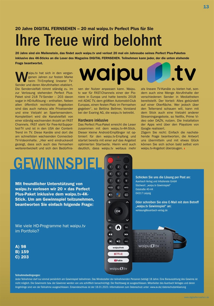 Digital Fernsehen Preview Pages