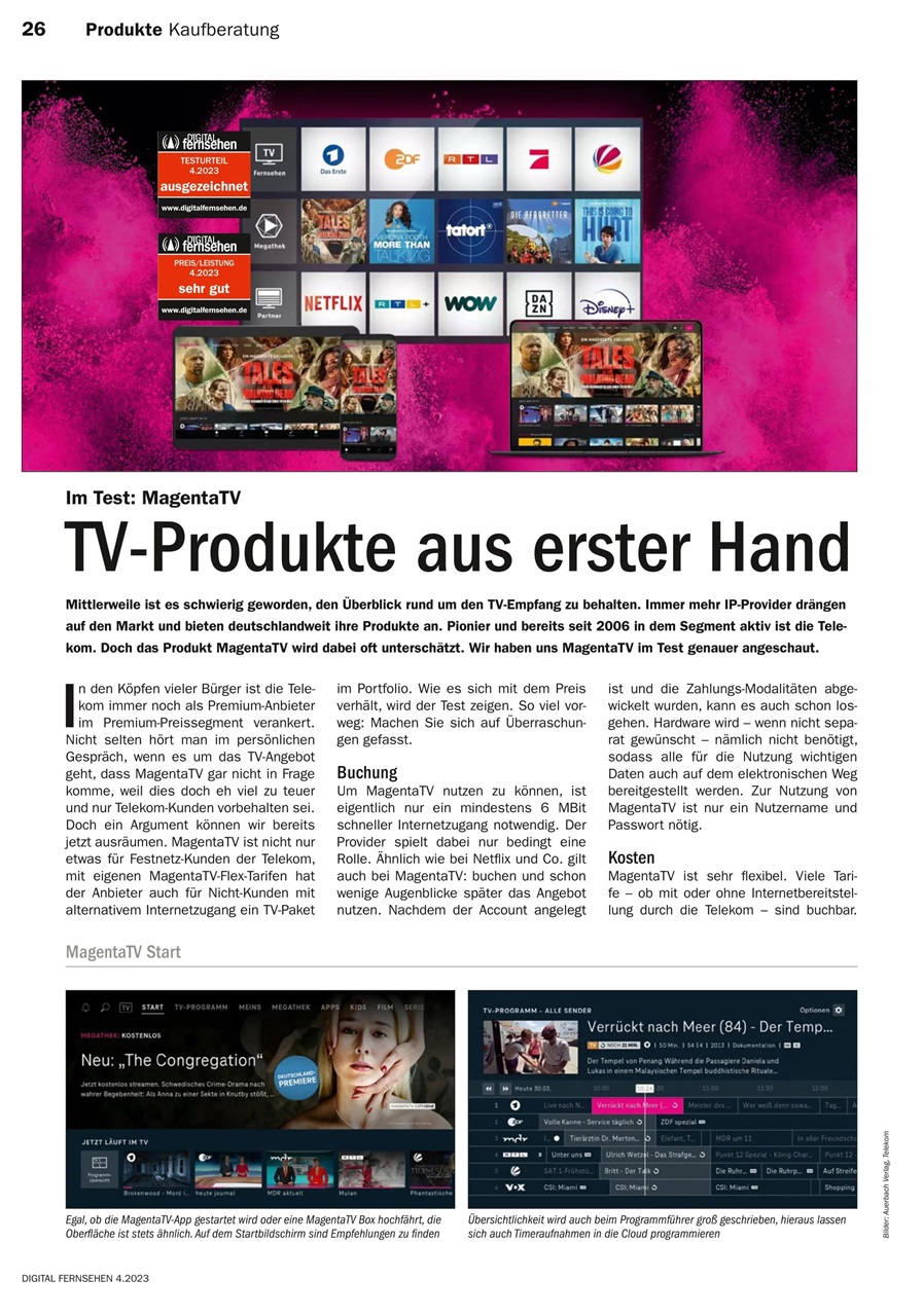 Digital Fernsehen Preview Pages