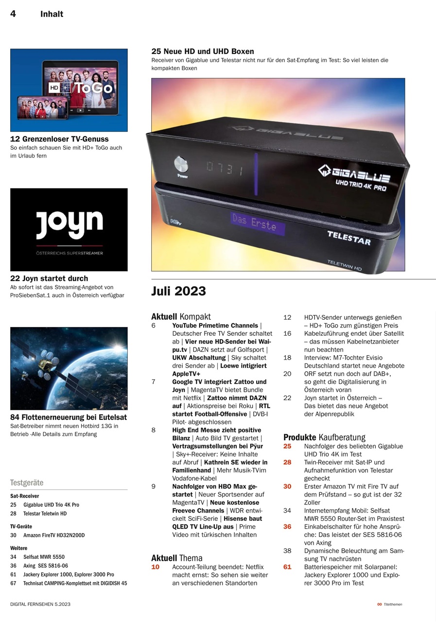 Digital Fernsehen Preview Pages