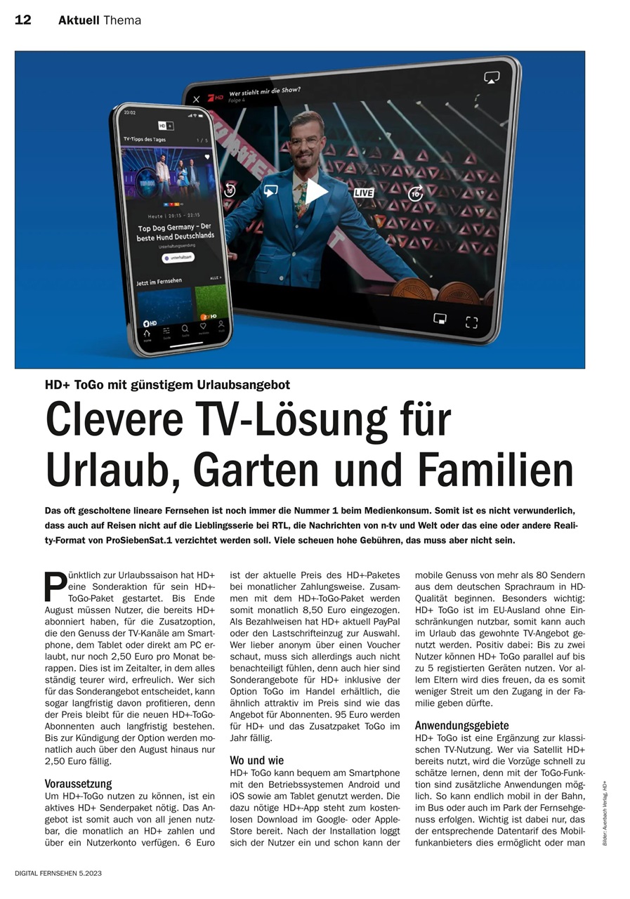 Digital Fernsehen Preview Pages