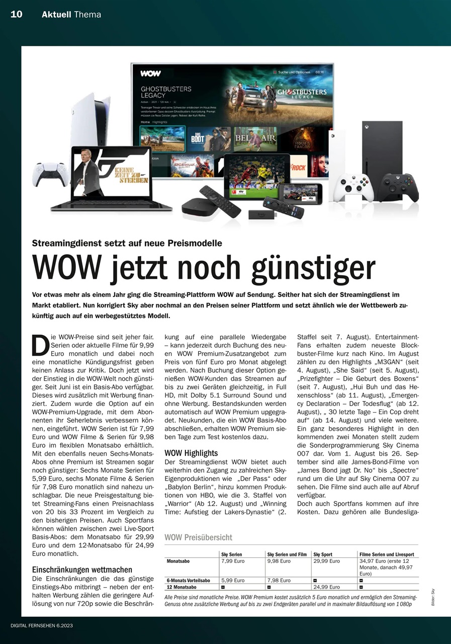 Digital Fernsehen Preview Pages