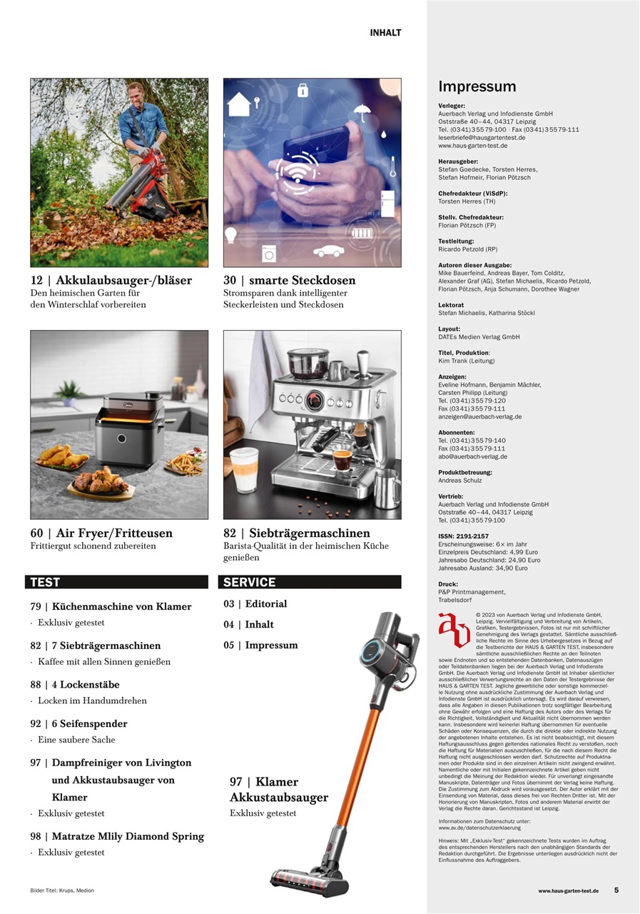 Haus & Garten Test Preview Pages