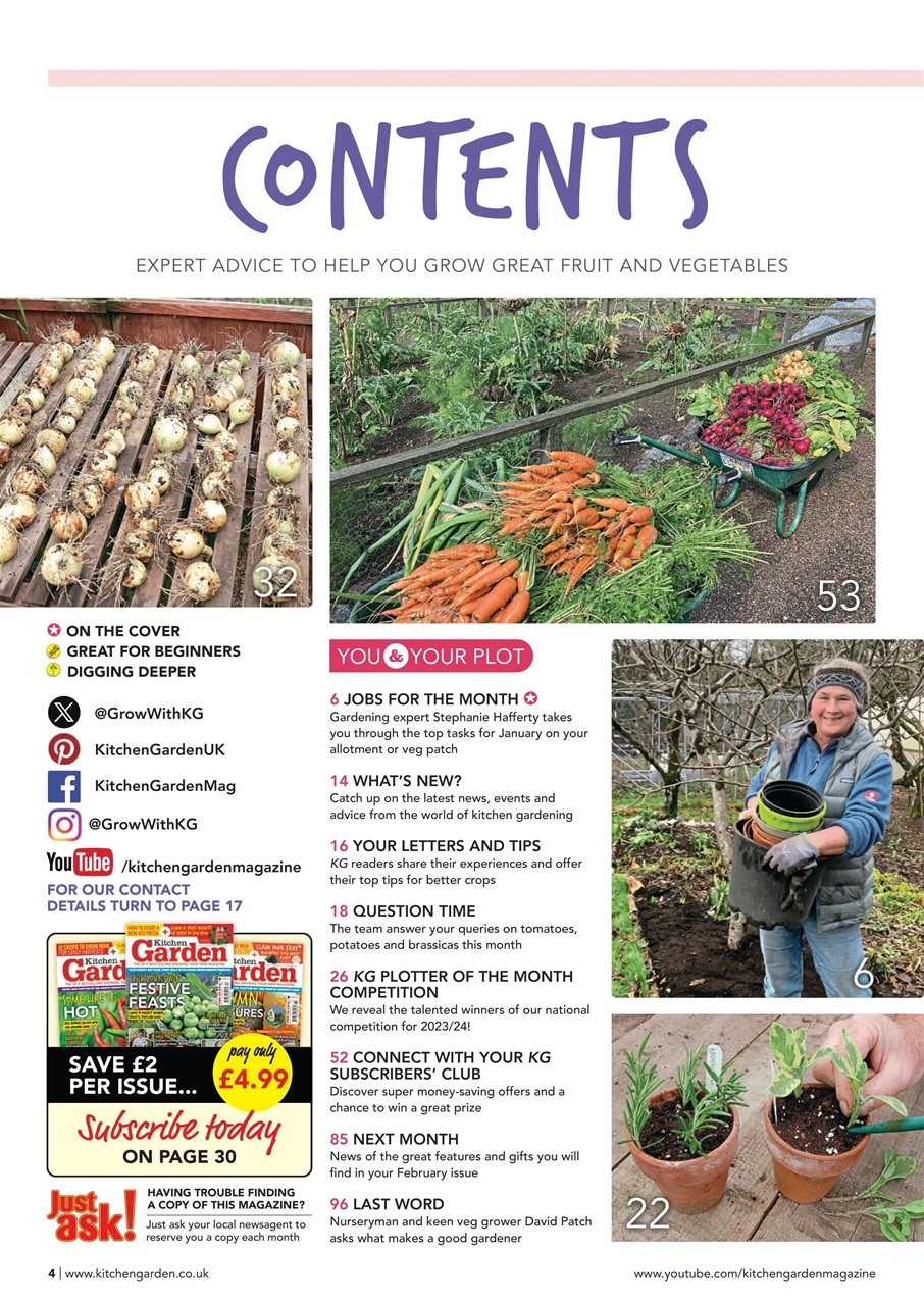 Kitchen Garden Magazine Preview Pages