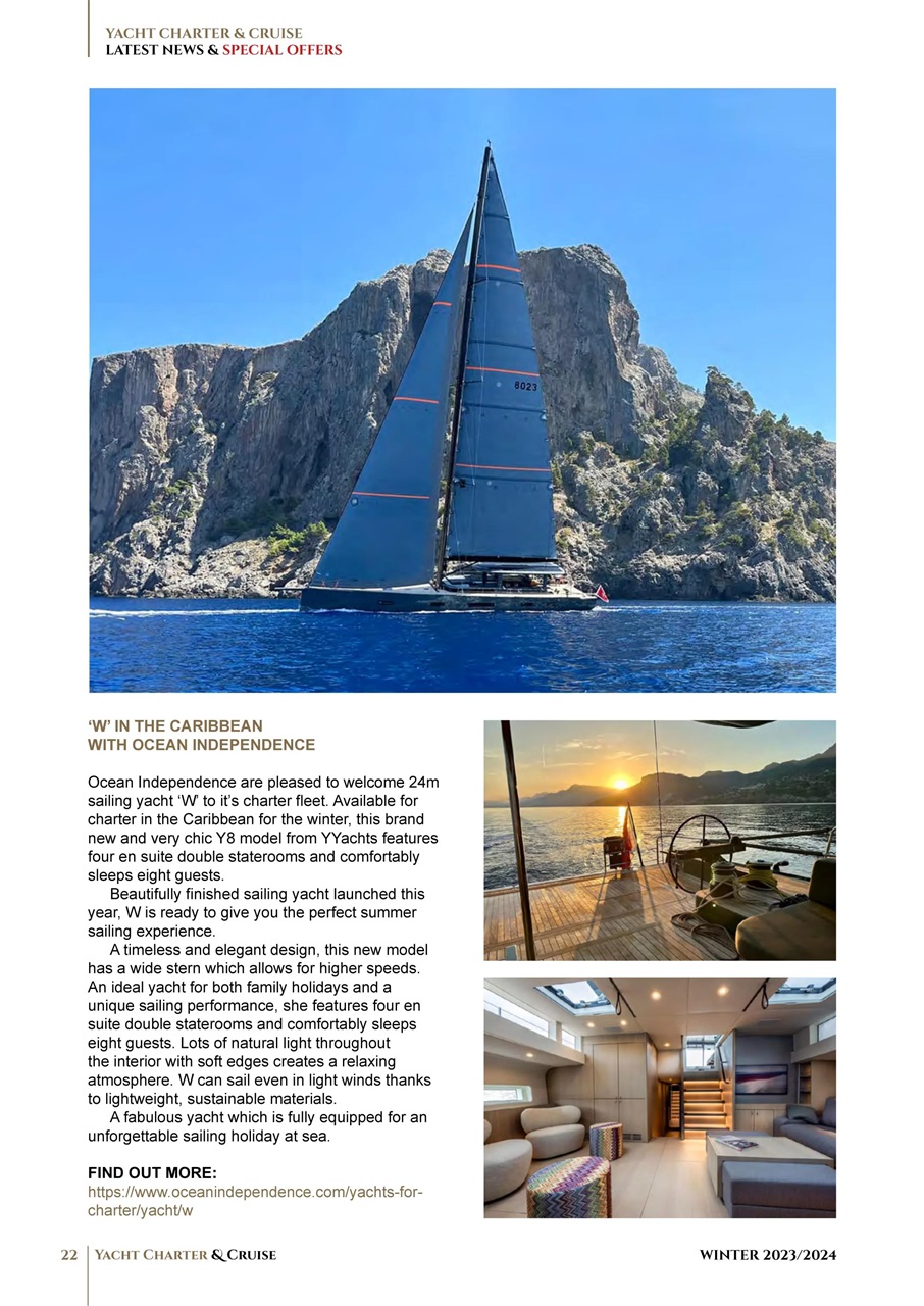 Yacht Charter & Cruise Preview Pages