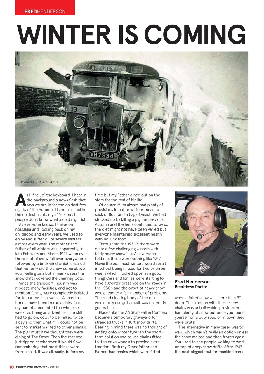 Professional Recovery Magazine Preview Pages