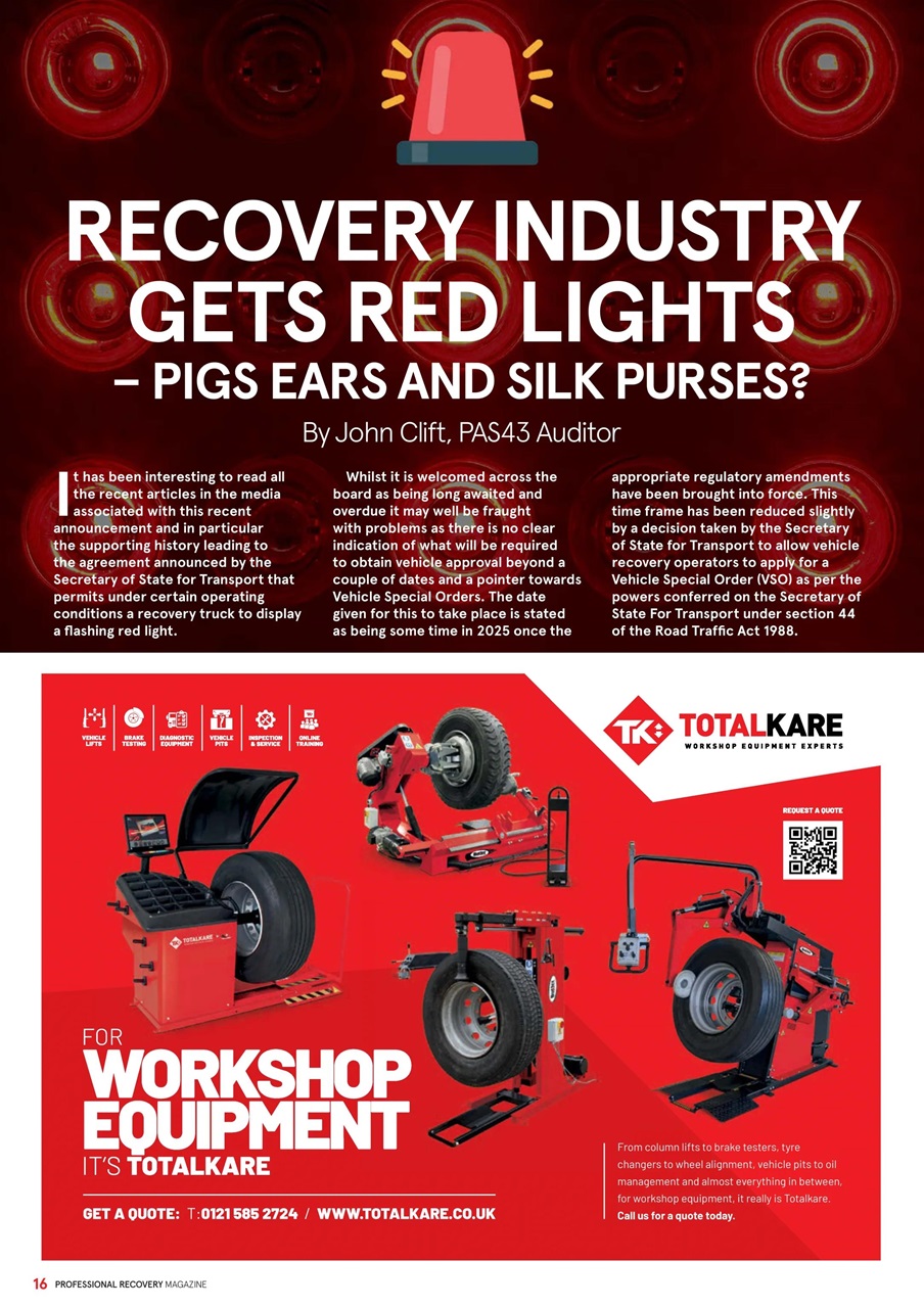 Professional Recovery Magazine Preview Pages
