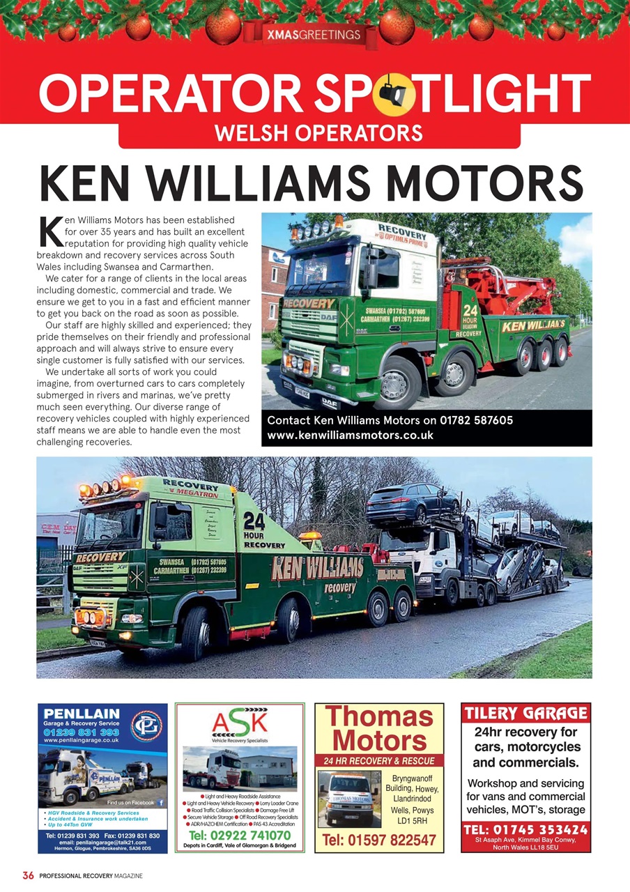 Professional Recovery Magazine Preview Pages