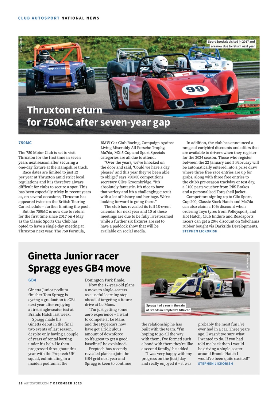 Autosport Preview Pages