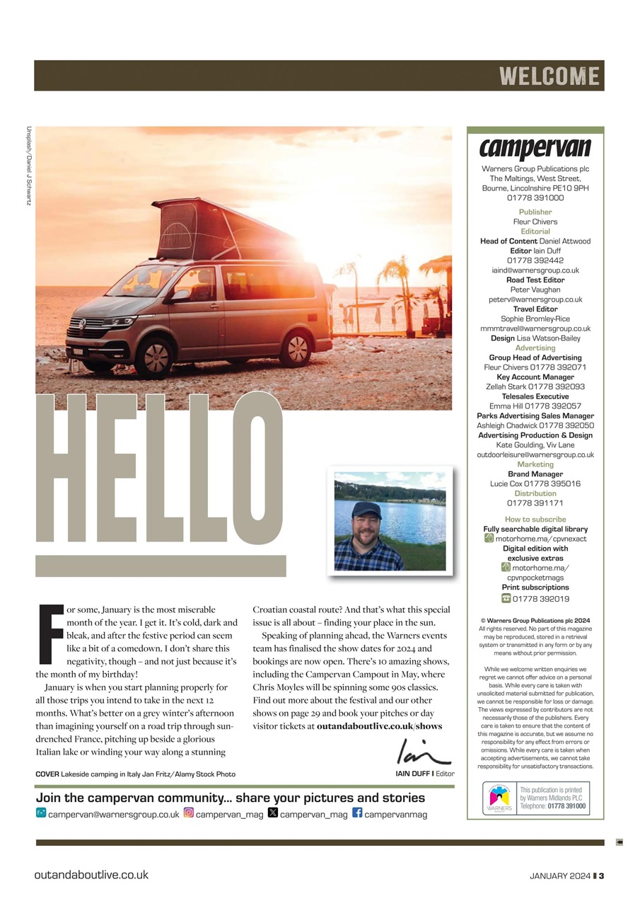 Campervan Preview Pages
