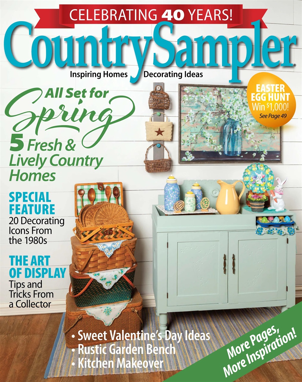 Country Sampler Magazine Spring 2024 Back Issue