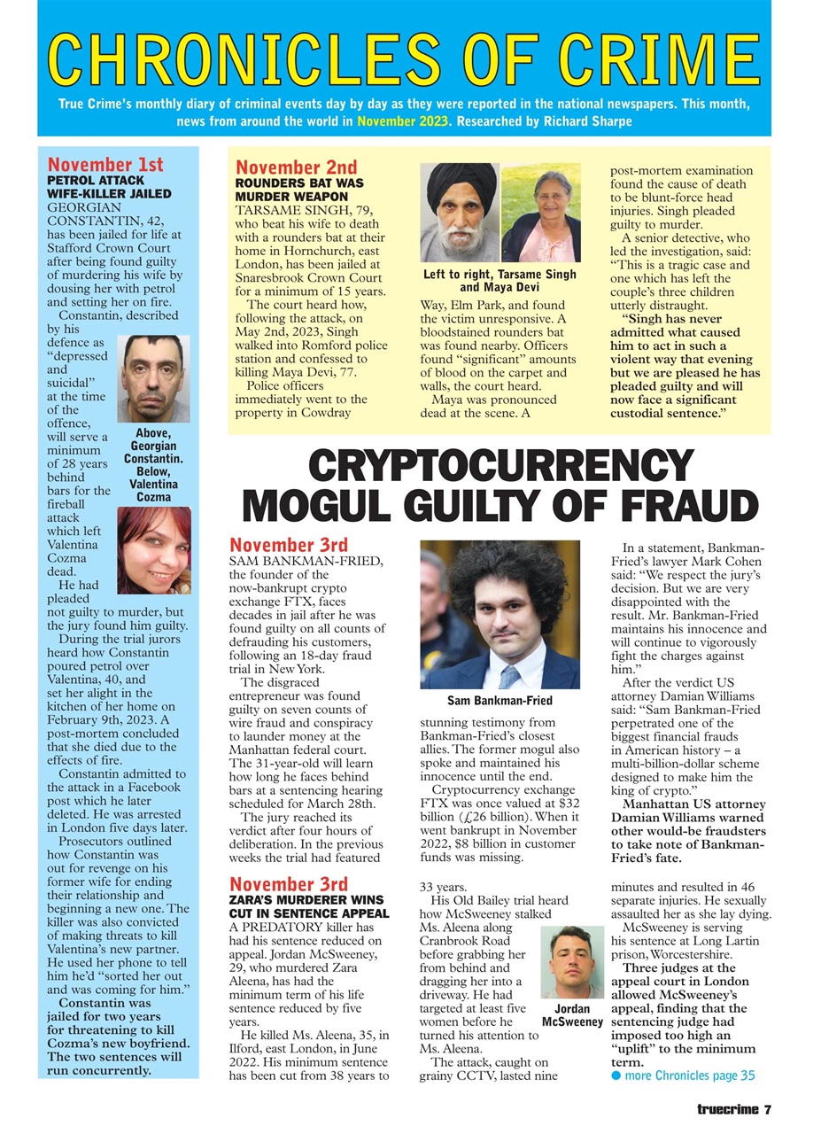 True Crime Preview Pages