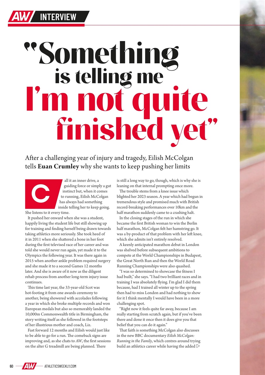 AW – Athletics Weekly Magazine Preview Pages